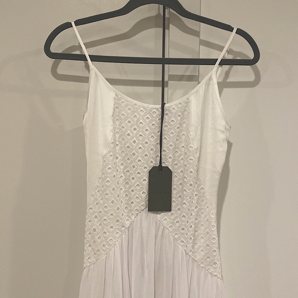 All Saints: Medina Dress; Color: Chalk White - Picture 3 of 4